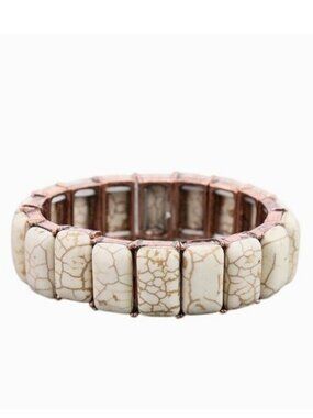 Western Style Stone Stretch Bracelet - SJB2250CBNT